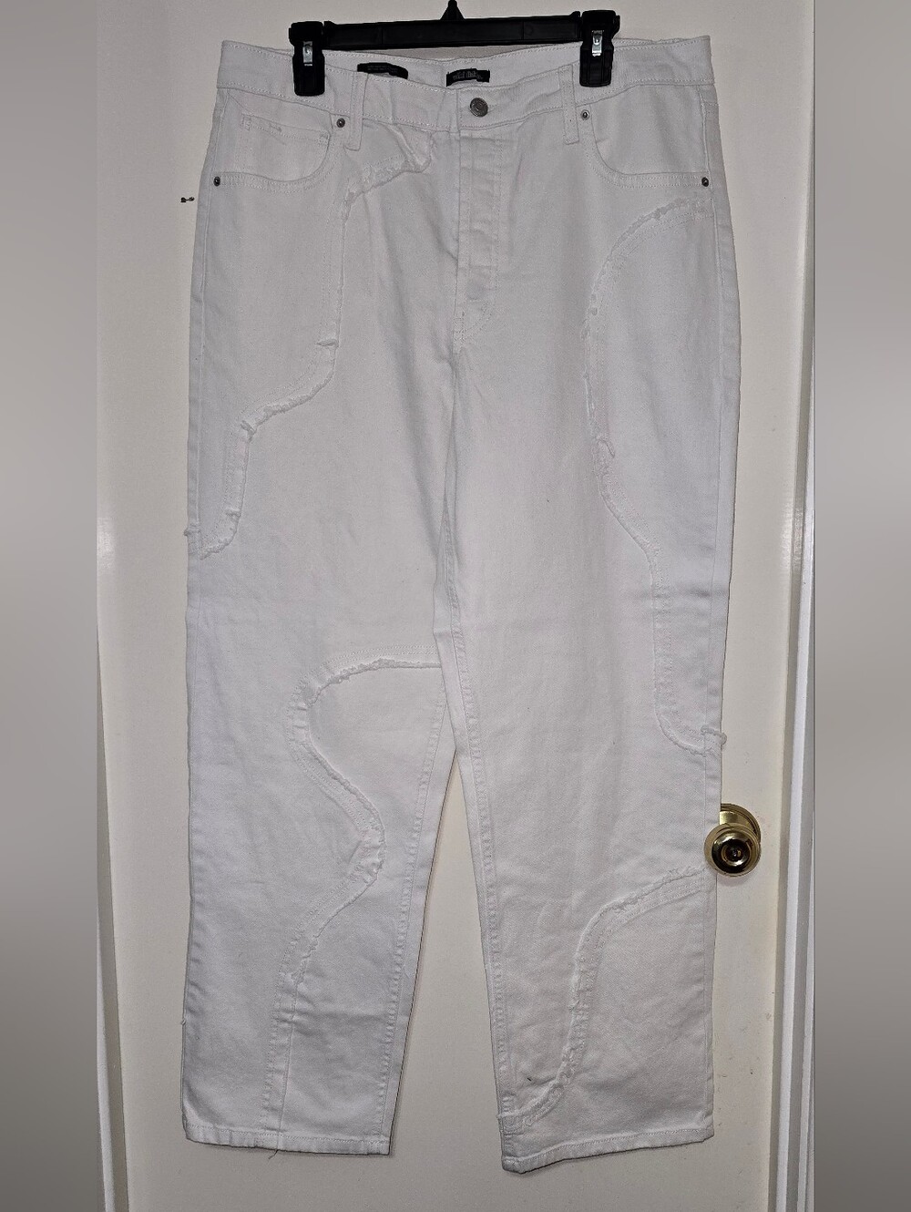 Wild Fable White Distressed Straight-Leg Jeans - Women - Picture 2 of 6